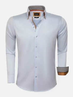 Wam Denim Overhemd Lange Mouwen<Overhemd 75428 Roma Light Blue