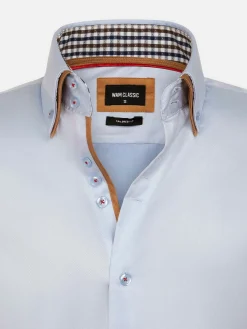 Wam Denim Overhemd Lange Mouwen<Overhemd 75428 Roma Light Blue