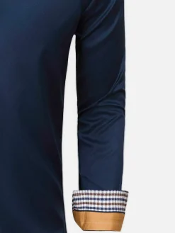 Wam Denim Overhemd 75428 Roma Navy| Overhemd Lange Mouwen