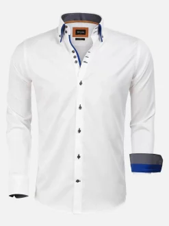 Wam Denim Overhemd Lange Mouwen<Overhemd 75488 Todi White