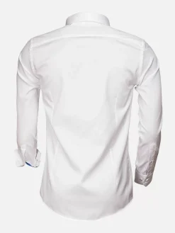 Wam Denim Overhemd 75541 Torino White| Overhemd Lange Mouwen