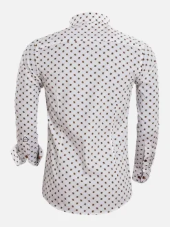 Wam Denim Overhemd 75568 Trento White| Overhemd Lange Mouwen