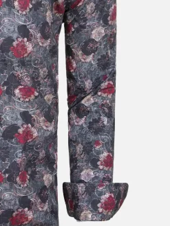 Wam Denim Overhemd Lange Mouw 57000 Anthracite Grey| Overhemd Lange Mouwen