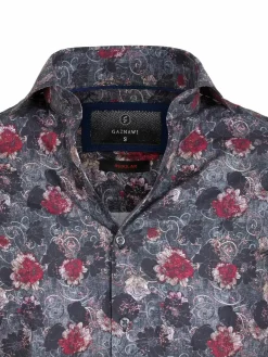 Wam Denim Overhemd Lange Mouw 57000 Anthracite Grey| Overhemd Lange Mouwen