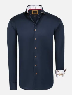 Wam Denim Overhemd Lange Mouwen<Overhemd Lange Mouw 59014 Brizon Navy