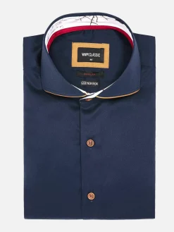 Wam Denim Overhemd Lange Mouw 59014 Brizon Navy| Overhemd Lange Mouwen