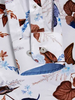 Wam Denim Overhemd Lange Mouw 75735 Camburn White| Overhemd Lange Mouwen