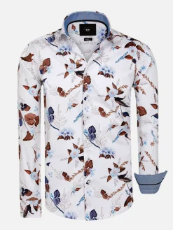 Wam Denim Overhemd Lange Mouw 75735 Camburn White| Overhemd Lange Mouwen