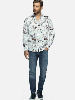 Wam Denim Overhemd Lange Mouwen<Overhemd Lange Mouw 59013 Clavant White