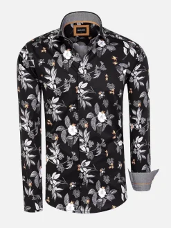 Wam Denim Overhemd Lange Mouw 75717 Cordoba Black| Overhemd Lange Mouwen