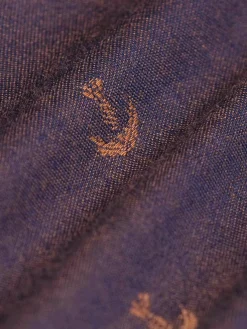 Wam Denim Overhemd Lange Mouw 75674 Cormes Navy| Overhemd Lange Mouwen