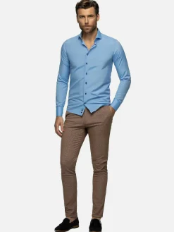 Wam Denim Overhemd Lange Mouw 75698 Cruise Light Blue| Overhemd Lange Mouwen