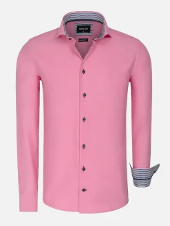 Wam Denim Overhemd Lange Mouw 75698 Cruise Fuchsia| Overhemd Lange Mouwen