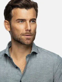 Wam Denim Overhemd Lange Mouw 75698 Cruise Navy| Overhemd Lange Mouwen