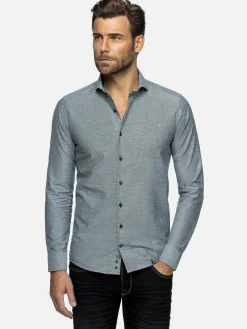 Wam Denim Overhemd Lange Mouw 75698 Cruise Navy| Overhemd Lange Mouwen