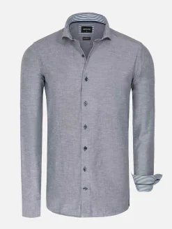 Wam Denim Overhemd Lange Mouw 75698 Cruise Navy| Overhemd Lange Mouwen