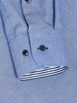 Wam Denim Overhemd Lange Mouw 75698 Cruise Royal Blue| Overhemd Lange Mouwen