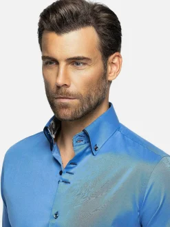 Wam Denim Overhemd Lange Mouw 75697 Grace Blue| Overhemd Lange Mouwen