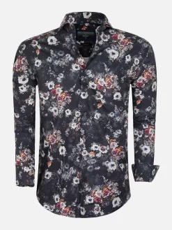 Wam Denim Overhemd Lange Mouw 57000 Grey Brown| Overhemd Lange Mouwen