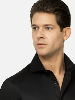 Wam Denim Overhemd Lange Mouw 75665 Harvery Specter Black| Overhemd Lange Mouwen