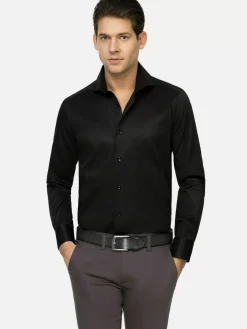 Wam Denim Overhemd Lange Mouw 75665 Harvery Specter Black| Overhemd Lange Mouwen