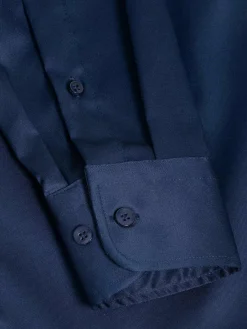 Wam Denim Overhemd Lange Mouw 75665 Harvery Specter Navy| Overhemd Lange Mouwen