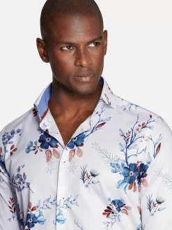 Wam Denim Overhemd Lange Mouw 75701 Herbeumont White| Overhemd Lange Mouwen