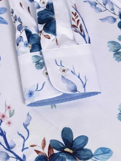 Wam Denim Overhemd Lange Mouw 75701 Herbeumont White| Overhemd Lange Mouwen