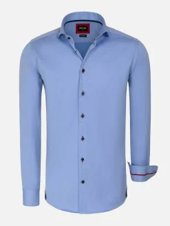 Wam Denim Overhemd Lange Mouw 75699 Karls Light Blue| Overhemd Lange Mouwen