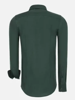 Wam Denim Overhemd Lange Mouw 85296 Leira Dark Green| Overhemd Lange Mouwen