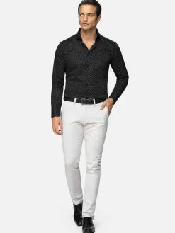 Wam Denim Overhemd Lange Mouw 75675 Lonval Black| Overhemd Lange Mouwen