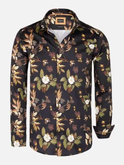 Wam Denim Overhemd Lange Mouw 75657 Mayrhofen Black| Overhemd Lange Mouwen