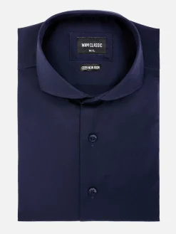 Wam Denim Overhemd Lange Mouw 75711 Monsebo Navy| Overhemd Lange Mouwen