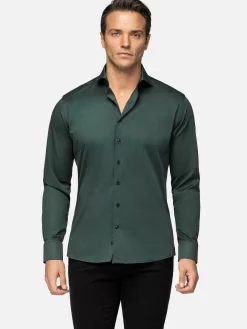 Wam Denim Overhemd Lange Mouw 75716 Morebo Green| Overhemd Lange Mouwen