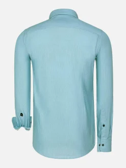 Wam Denim Overhemd Lange Mouw 75694 Murial Turquoise| Overhemd Lange Mouwen