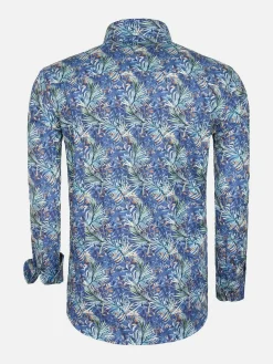 Wam Denim Overhemd Lange Mouw 57000 Navy Blue| Overhemd Lange Mouwen