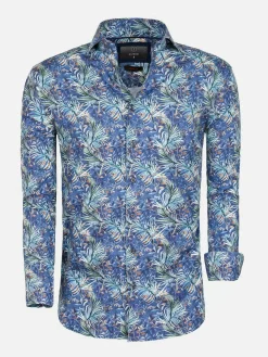 Wam Denim Overhemd Lange Mouw 57000 Navy Blue| Overhemd Lange Mouwen