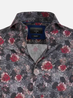 Wam Denim Overhemd Lange Mouw 65045 Navy Off White| Overhemd Lange Mouwen