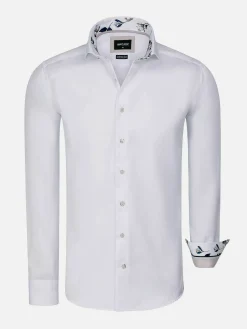 Wam Denim Overhemd Lange Mouw 75679 Pavel White| Overhemd Lange Mouwen