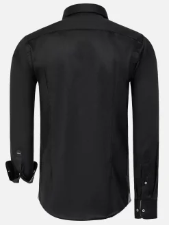 Wam Denim Overhemd Lange Mouw 75679 Pavel Black| Overhemd Lange Mouwen