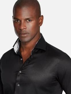 Wam Denim Overhemd Lange Mouw 75679 Pavel Black| Overhemd Lange Mouwen