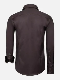 Wam Denim Overhemd Lange Mouwen<Overhemd Lange Mouw 75665 Pelle Brown