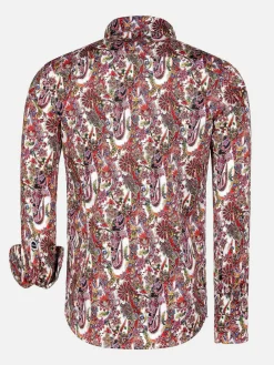 Wam Denim Overhemd Lange Mouwen<Overhemd Lange Mouw 75690 Rathmore Red