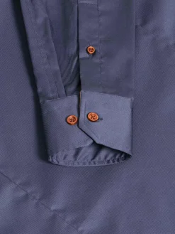 Wam Denim Overhemd Lange Mouw 75704 Romney Anthracite| Overhemd Lange Mouwen