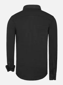 Wam Denim Overhemd Lange Mouw 75660 Sella Black| Overhemd Lange Mouwen