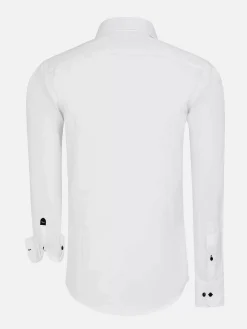 Wam Denim Overhemd Lange Mouw 75718 Sydney White| Overhemd Lange Mouwen