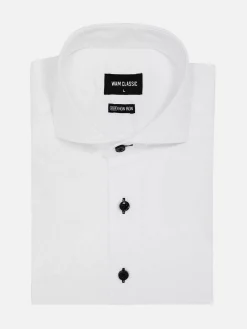 Wam Denim Overhemd Lange Mouw 75718 Sydney White| Overhemd Lange Mouwen