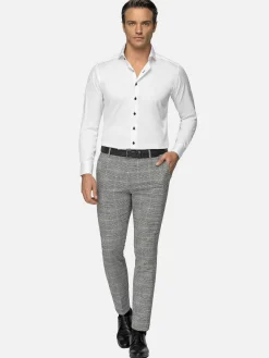 Wam Denim Overhemd Lange Mouw 75718 Sydney White| Overhemd Lange Mouwen