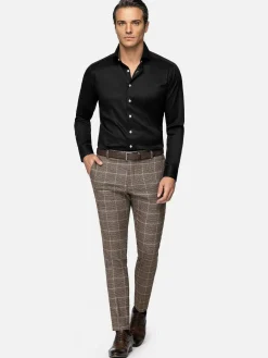 Wam Denim Overhemd Lange Mouw 75718 Sydney Black| Overhemd Lange Mouwen