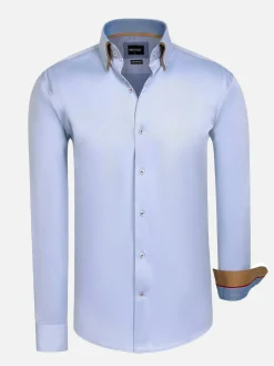 Wam Denim Overhemd Lange Mouw 75719 Victoria Light Blue| Overhemd Lange Mouwen